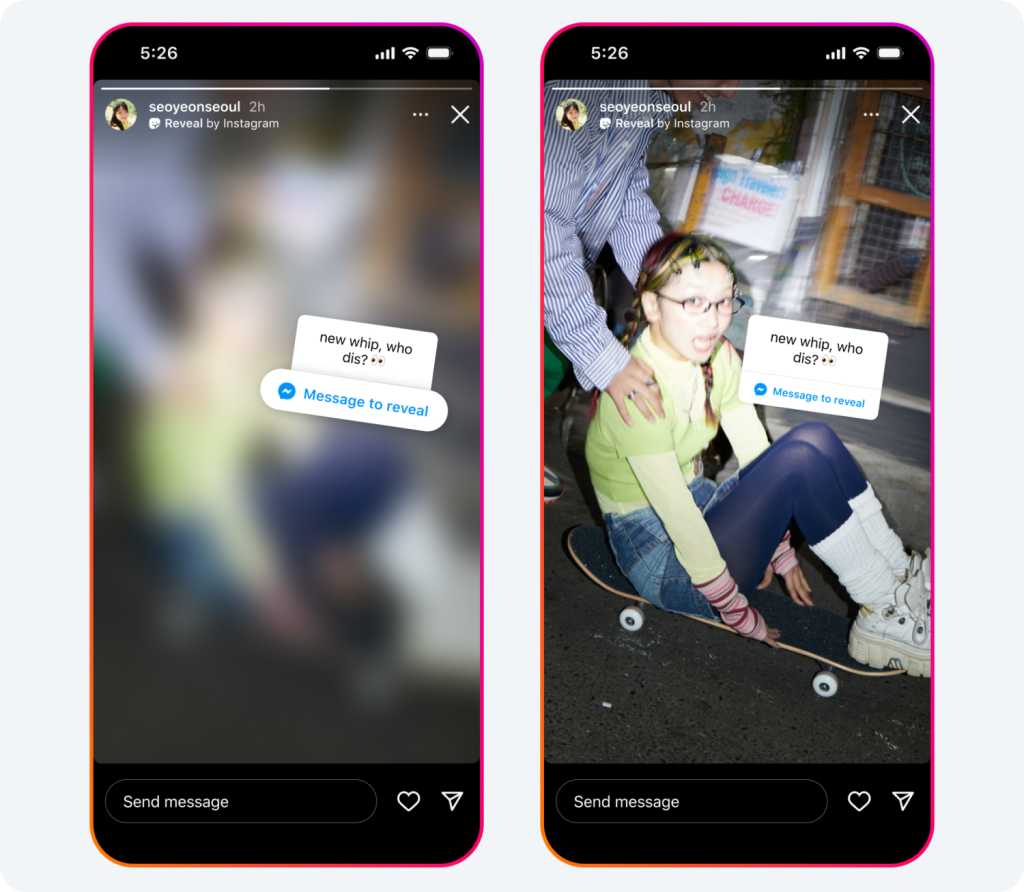 instagram reveal sticker