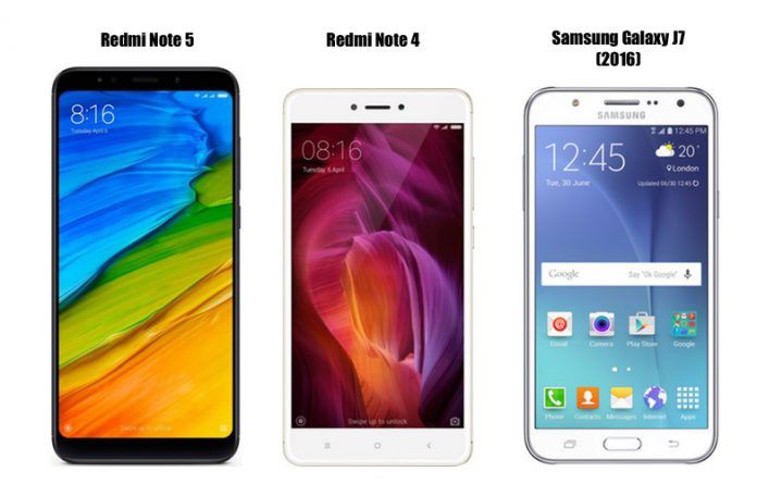 Redmi Note 5 vs Redmi Note 4 vs Samsung Galaxy J7- Price in India, Specifications, Features Comparison Redmi Note 5 vs Redmi Note 4 vs Samsung Galaxy J7- Price in India, Specifications, Features Comparison