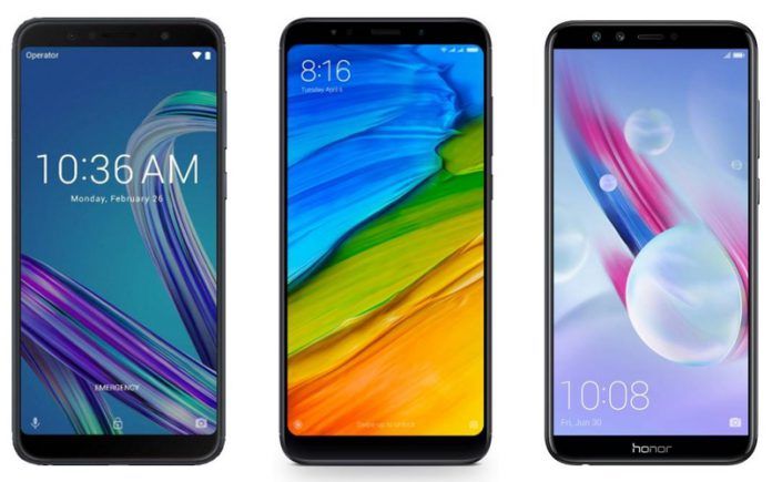 Asus Zenfone Max Pro (M1) vs Redmi Note 5 vs Honor 9 Lite Asus Zenfone Max Pro (M1) vs Redmi Note 5 vs Honor 9 Lite