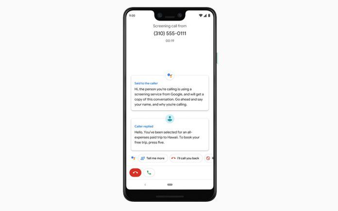 Call Screen transcripts Call Screen transcripts