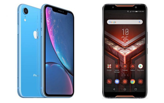 iPhone XR vs Asus ROG iPhone XR vs Asus ROG