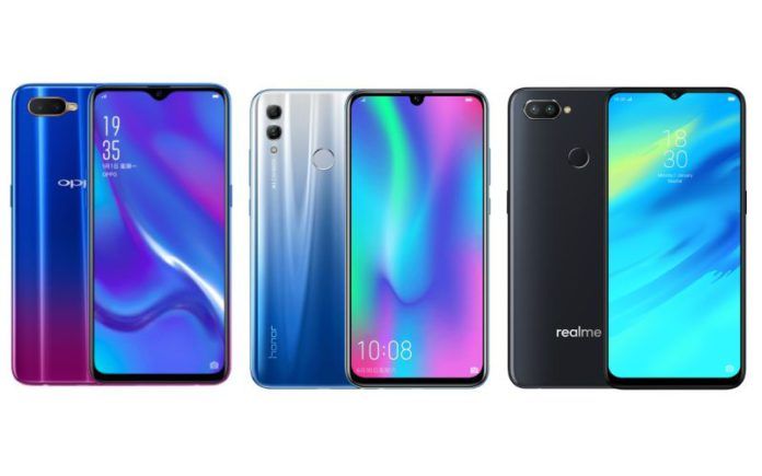 OPPO K1 vs Honor 10 Lite vs Realme 2 Pro OPPO K1 vs Honor 10 Lite vs Realme 2 Pro