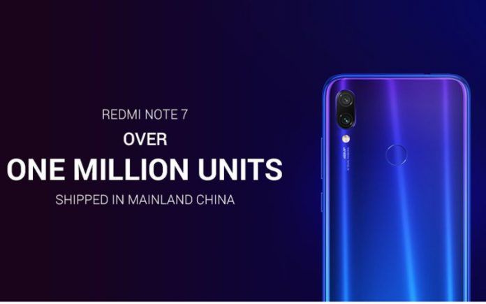 Xiaomi Redmi Note 7 China One Million Sales Xiaomi Redmi Note 7 China One Million Sales