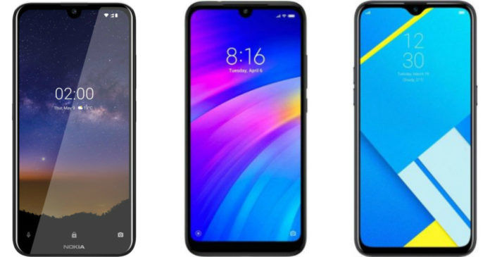 Nokia 2.2 vs Redmi 7 vs Realme C2 Nokia 2.2 vs Redmi 7 vs Realme C2
