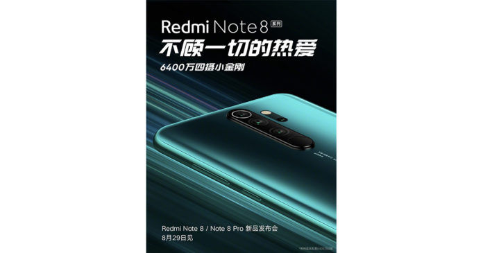 Xiaomi Redmi Note 8 series launch poster Xiaomi Redmi Note 8 series launch poster