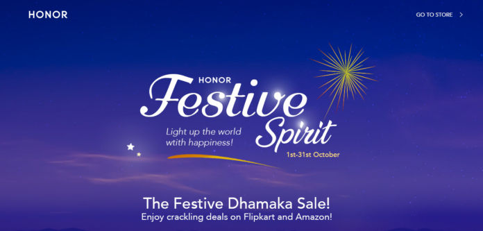 HONOR Festive Spirit Sale On Amazon Flipkart HONOR Festive Spirit Sale On Amazon Flipkart