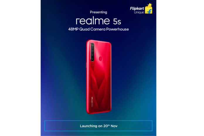 Realme 5s dedicated teaser page on Flipkart Realme 5s dedicated teaser page on Flipkart