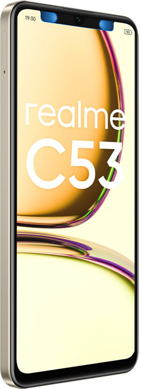 Móvil  realme C53, Gold, 128GB, 6GB RAM, 6.74 HD, 5000 mAh, Android 13
