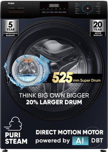 Haier 9 Kg Fully Automatic Front Load Washing Machine (EFL90-DM14IBIEBK)