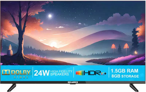 Reliance RGT43GT2487UHD 43 inch UHD Smart QLED TV