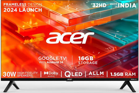 Acer V PRO Series AR32QDXGU2841AT 32 inch HD ready Smart QLED TV