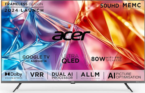 Acer Super Series AR50QDXGU2875AT 50 inch UHD Smart QLED TV