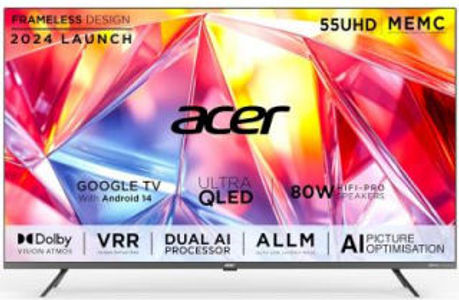 Acer Super Series AR55QDXGU2875AT 55 inch UHD Smart QLED TV
