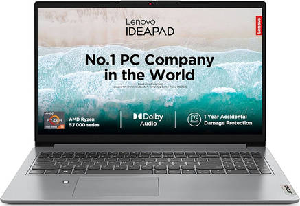 Lenovo IdeaPad 15AMN7 (82VG00J5IN) Laptop (15.6 Inch | AMD Quad Core Ryzen 5 | 8 GB | Windows 11 | 512 GB SSD)