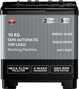 Acer 10 Kg Semi Automatic Top Load Washing Machine (AR10SAMBGL124D)
