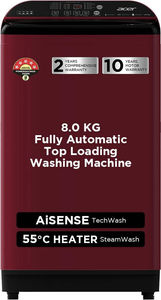 Acer 8 Kg Fully Automatic Top Load Washing Machine (AR80HFATLH2C2CR24D)