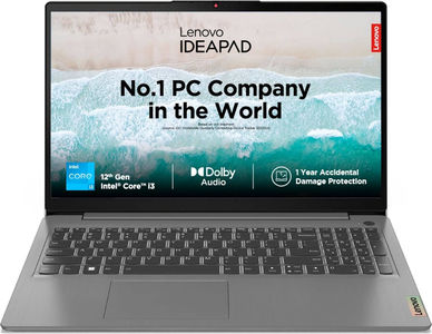 Lenovo IdeaPad 3 15IAU7 (82RK017PIN) Laptop (15.6 Inch | Core i3 12th Gen | 8 GB | Windows 11 | 512 GB SSD)