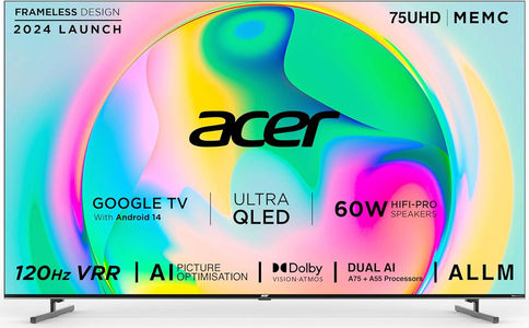 Acer Super Series AR75QDXGU2875AT 75 inch UHD Smart QLED TV