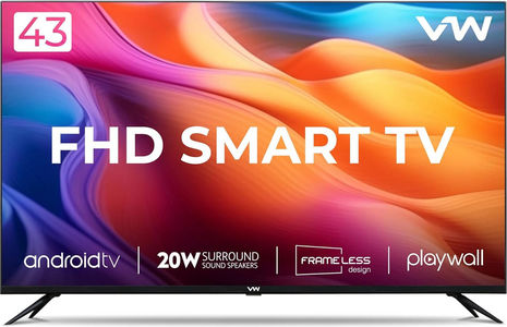 VW Playwall Frameless Series VW43F2 43 inch Full HD Smart LED TV