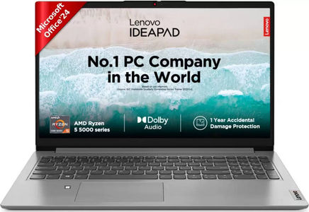 Lenovo IdeaPad 15ALC7 (82R4010DIN) Laptop (15.6 Inch | AMD Hexa Core Ryzen 5 | 16 GB | Windows 11 | 512 GB SSD)