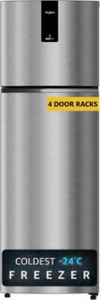 Whirlpool NEO DF278 PRM Radiant Steel(2S)-TL 235 L 2 Star Inverter Frost Free Double Door Refrigerator