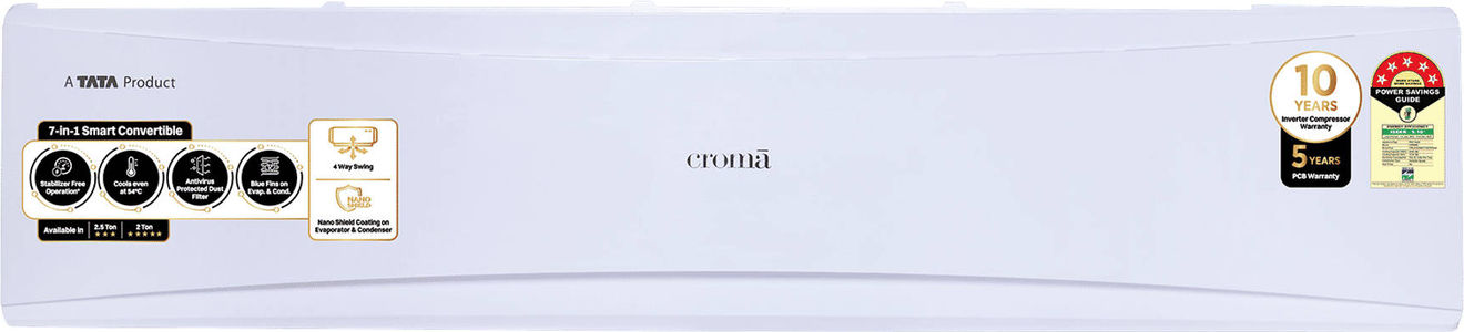 Croma CRLA024INF170279 2 Ton 5 Star Inverter Split Air Conditioner