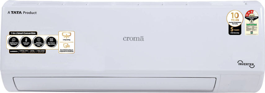 Croma CRLA014IND170274 1.25 Ton 3 Star Inverter Split Air Conditioner