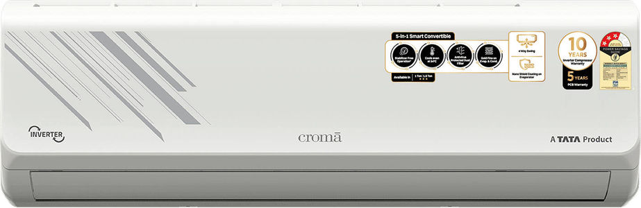 Croma CRLA018IND255361 1.5 Ton 3 Star Split Air Conditioner