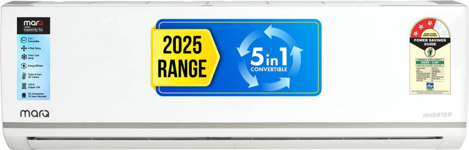 MarQ 153IPG25WQ 1.5 Ton 3 Star Inverter Split Air Conditioner