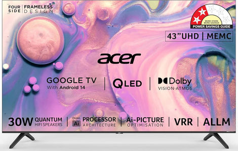 Acer V Pro AR43QDQGR2851AD 43 inch UHD Smart QLED TV