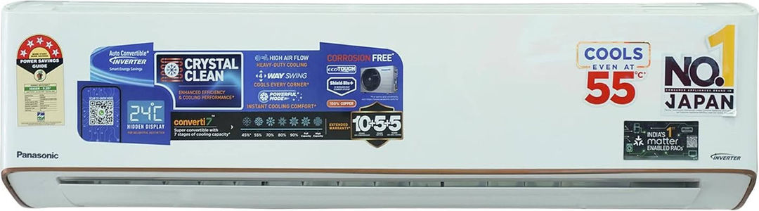 Panasonic CS/CU-EU18BKY5X 1.5 Ton 5 Star Inverter Air Conditioners Air Conditioner