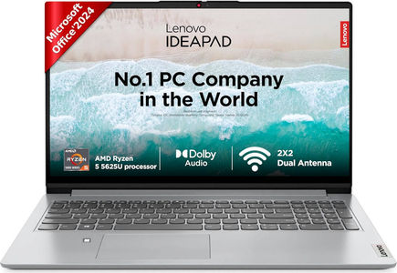 Lenovo IdeaPad 15ALC7 (82R4011CIN) Laptop (15.6 Inch | AMD Hexa Core Ryzen 5 | 16 GB | Windows 11 | 512 GB SSD)