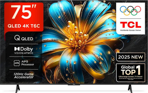TCL 75T6C 75 inch UHD Smart QLED TV