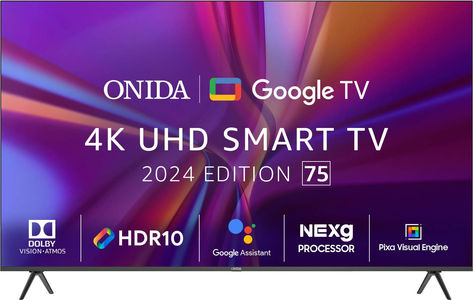 Onida 75UIG-R 75 inch UHD Smart LED TV