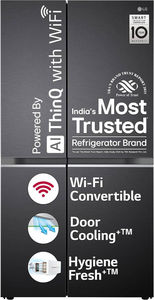 LG GL-B257EMC3 650 L 3 Star Inverter Frost Free Side By Side Door Refrigerator