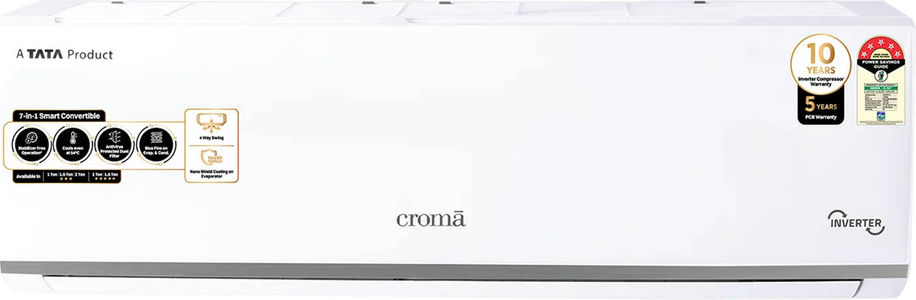 Croma CRLA018INF283280 1.5 Ton 5 Star Inverter Split Air Conditioner