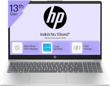 HP 15s-FD0582TU (BH4U6PA) Laptop (15.6 Inch | Core i3 13th Gen | 8 GB | Windows 11 | 512 GB SSD)
