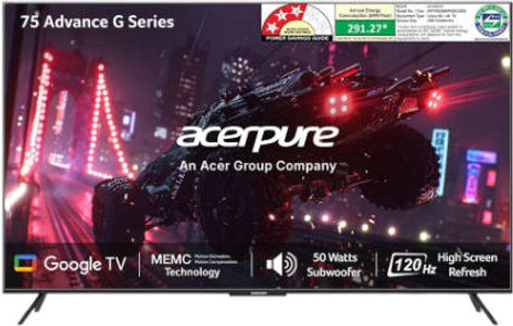 Acerpure Advance G Series AP75QG96MGS5 75 inch UHD Smart QLED TV