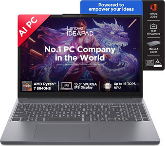 Lenovo IdeaPad Slim 3 15AHP10 (83KA0048IN) Laptop (15.3 Inch | AMD Octa Core Ryzen 7 | 16 GB | Windows 11 | 512 GB SSD)