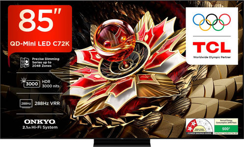 TCL 85C72K 85 inch UHD Smart QD-Mini LED TV