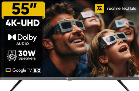 realme TechLife 55UHDGDRDDVB 55 inch UHD Smart LED TV