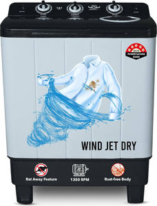 Power Guard 6.5 Kg Semi Automatic Top Load Washing Machine (PG65WM-Bk-OP)
