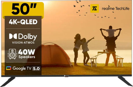 realme TechLife 50UHDGQRDDVQ 50 inch UHD Smart QLED TV