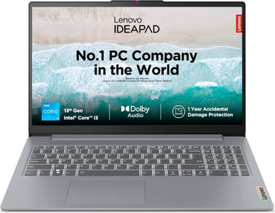 Lenovo IdeaPad Slim 3 15IRU8 (82X700FXIN) Laptop (15.6 Inch | Core i3 13th Gen | 8 GB | Windows 11 | 512 GB SSD)