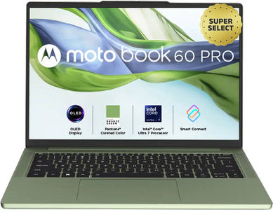 Motorola Moto Book 60 Pro 14IAH101 (83NY000BIN) Laptop (14 Inch | Core Ultra 7 Series 2 | 32 GB | Windows 11 | 1 TB SSD)