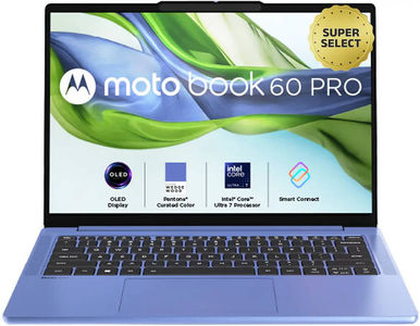 Motorola Moto Book 60 Pro 14IAH101 (83NY0009IN) Laptop (14 Inch | Core Ultra 7 Series 2 | 32 GB | Windows 11 | 1 TB SSD)