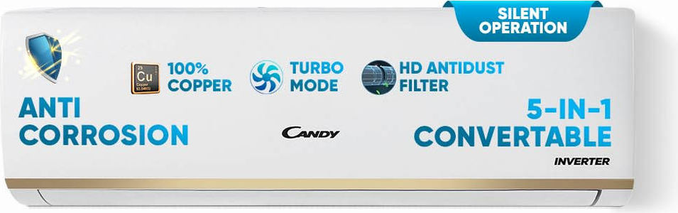 Candy CS18EP5N-INV 1.5 Ton 5 Star Inverter Split Air Conditioner