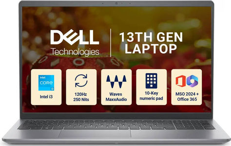 Dell Vostro 3530 (OVN353025001RING1O) Laptop (15.6 Inch | Core i3 13th Gen | 16 GB | Windows 11 | 512 GB SSD)