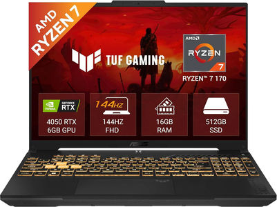 ASUS TUF Gaming A16 (FA607NUQ-RL047WS) Laptop (16 Inch | Ryzen 7 | 16 GB | Windows 11 | 512 GB SSD)