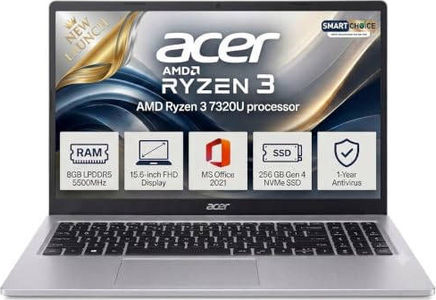 Acer One Z14-55M Laptop (14 Inch | Ryzen 3 | 8 GB | Windows 11 | 256 GB SSD)